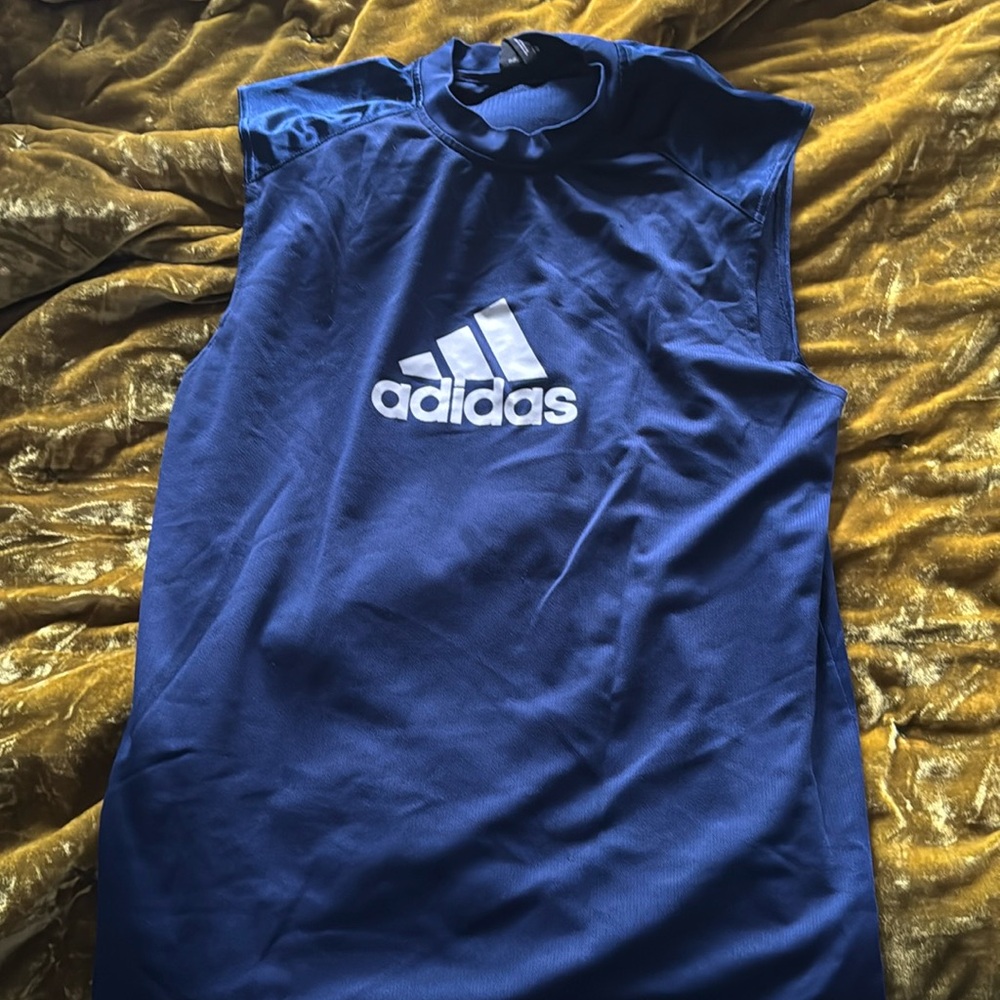 Navy Sleeves Adidas Shirt